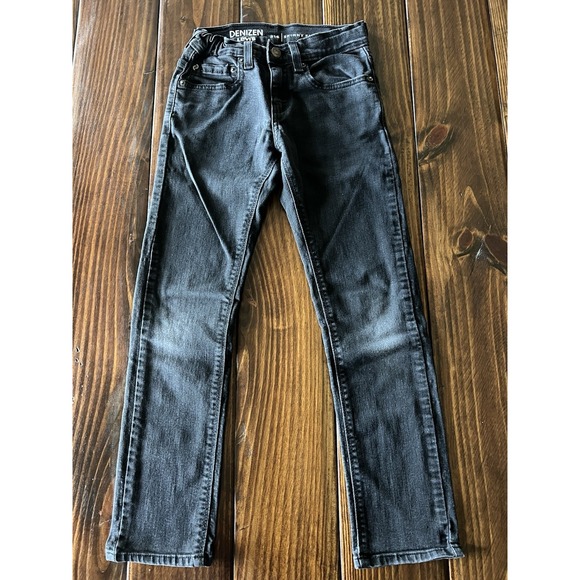 Denizen Levi's Youth 216 Skinny Fit Black Dark Wash Regular 10 Classic Core - Picture 1 of 11